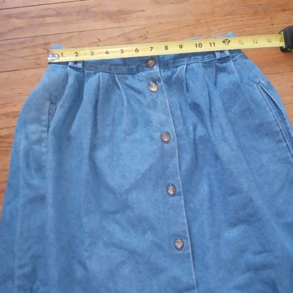 Vintage L.L. Bean 90's A-Line Skirt Petite - Picture 4 of 5